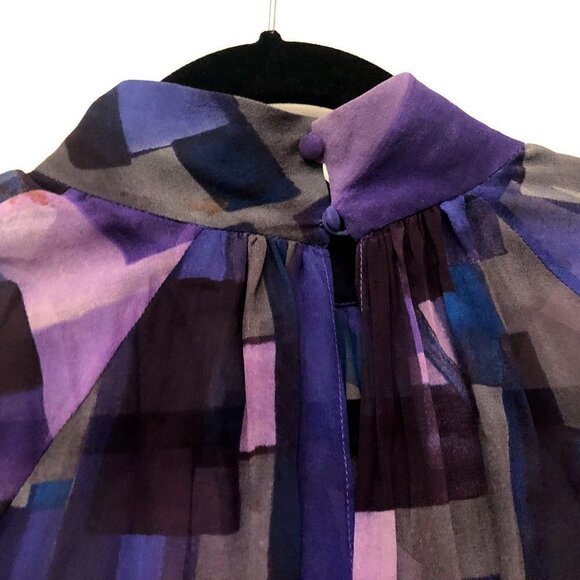 𝅺A|X Armani Exchange Silk Open Back Sheer B… - Picture 5 of 9